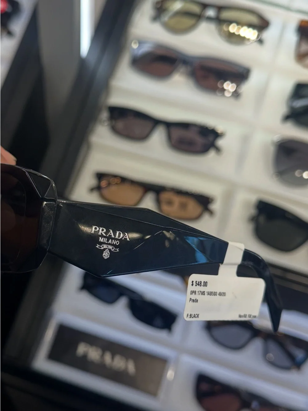 Prada Men's Sunglasses in Deep Navy and Black